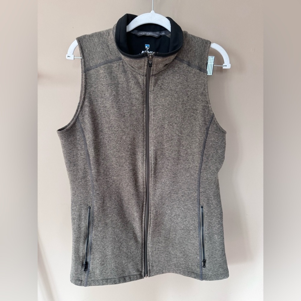 KÜHL Alska Fleece Full-Zip Vest - Heathered brown - Small